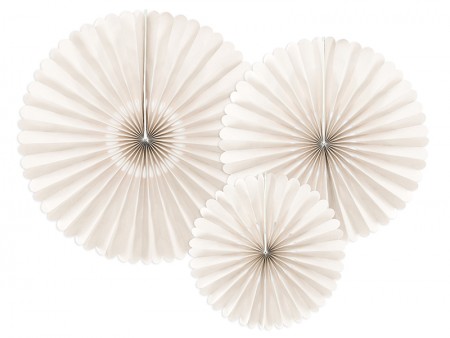 3 Rosettes décoratives - beige
