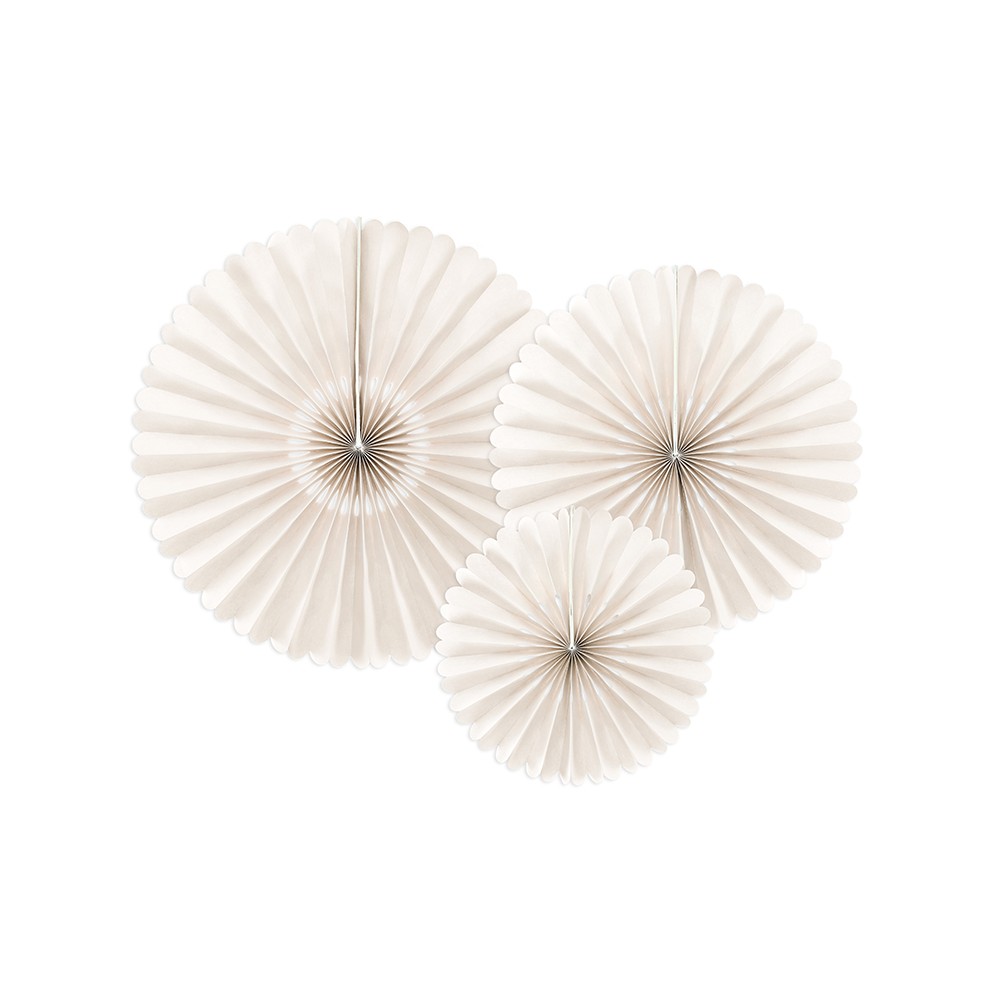 3 Rosettes décoratives - beige