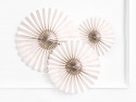 3 Rosettes décoratives - beige