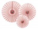 3 Rosettes décoratives - vieux rose