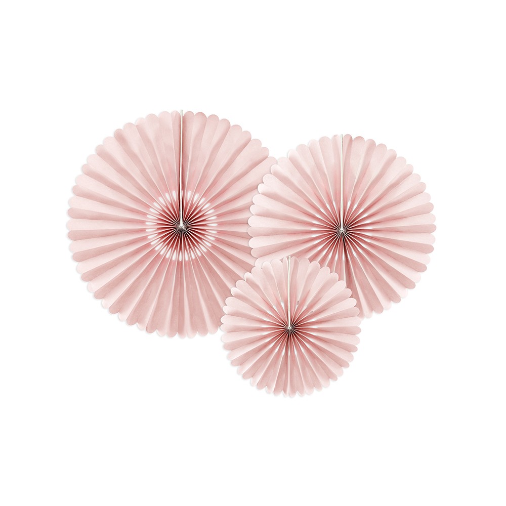 3 Rosettes décoratives - vieux rose