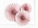 3 Rosettes décoratives - vieux rose