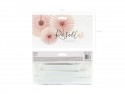 3 Rosettes décoratives - vieux rose
