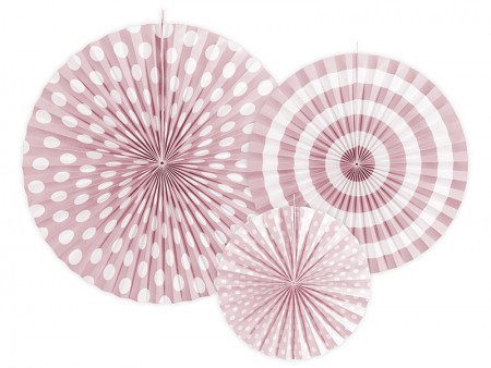 3 Rosettes décoratives - rose
