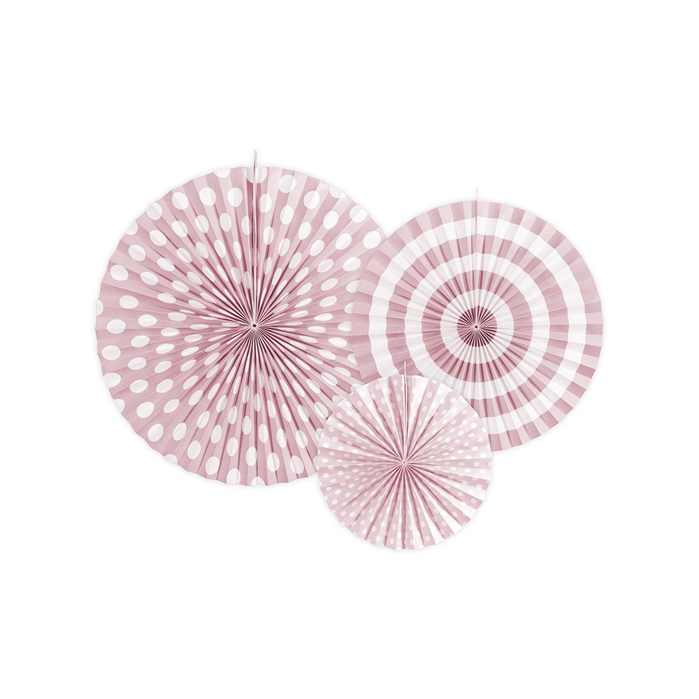 3 Rosettes décoratives - rose