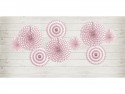 3 Rosettes décoratives - rose