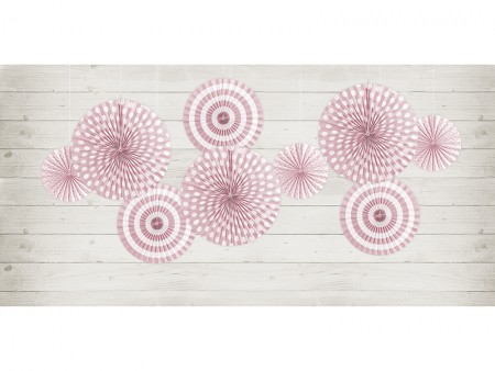 3 Rosettes décoratives - rose
