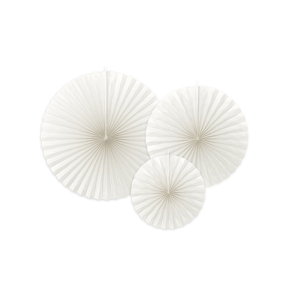 3 Rosettes décoratives - Blanc cassé