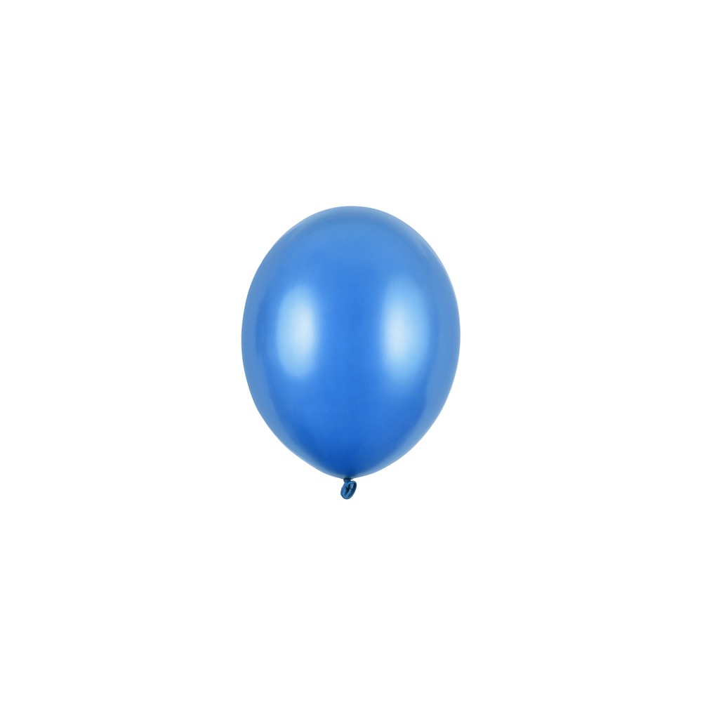100 Ballons Strong 23 cm - bleuet métallique