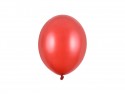 100 Ballons Strong 23 cm - Rouge coquelicot métallique