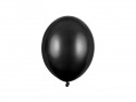 100 ballons en latex – Noir – Finition métallisée – 23 cm