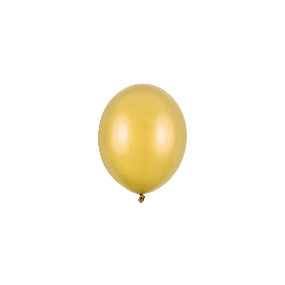 100 Ballons Strong 23 cm - Or Métallique