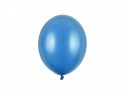 100 ballons en latex – Bleu des Caraïbes – Finition métallisée – 23 cm