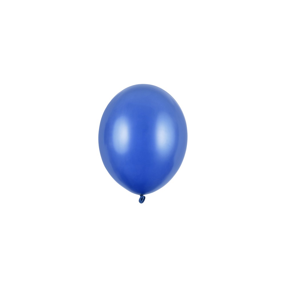 100 Ballons Strong 23 cm - bleu métallisé