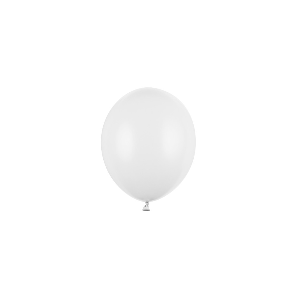 100 Ballons Strong 23 cm - Blanc pur pastel