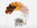 100 Ballons Strong 23 cm - Crème pâle pastel