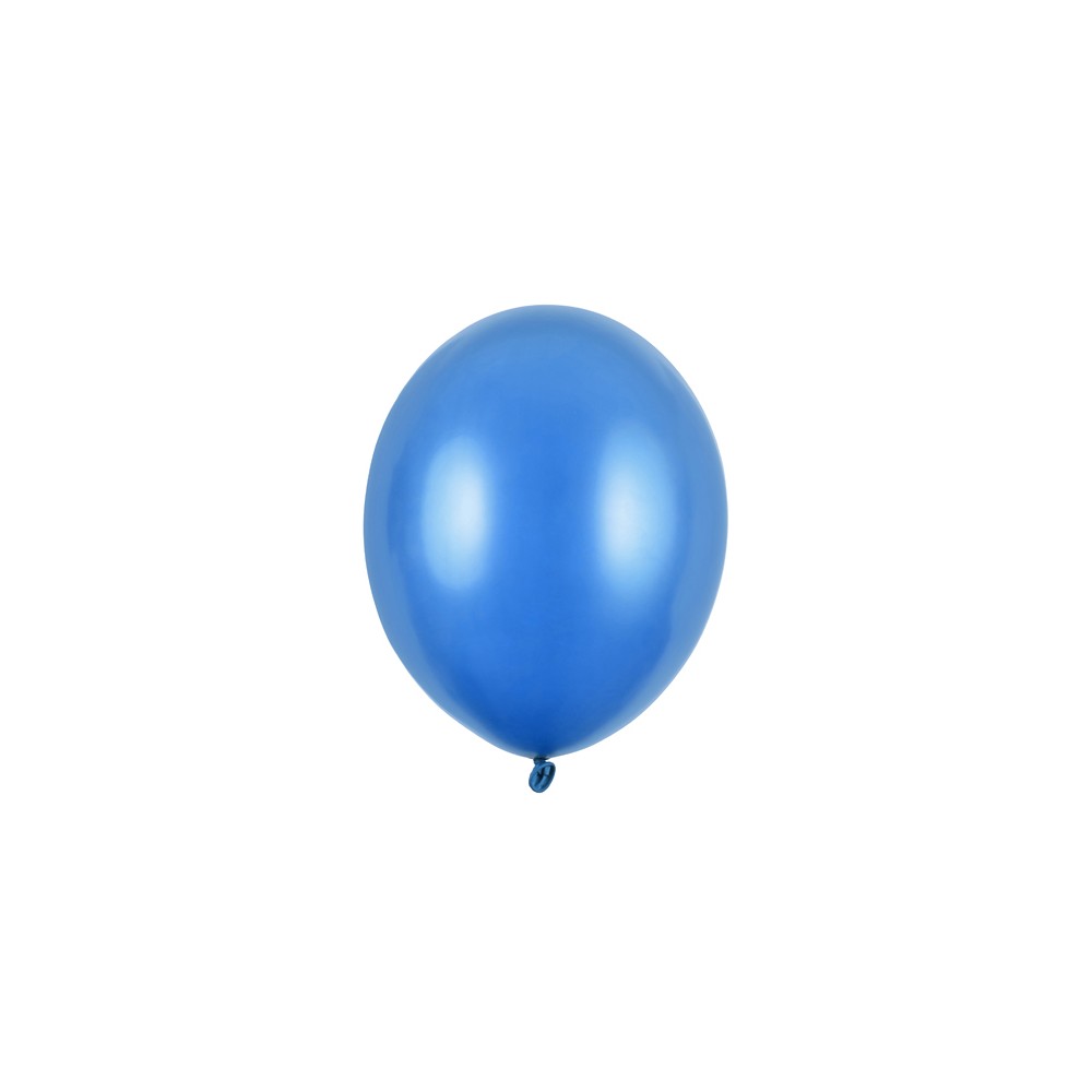 10 Ballons 27cm - bleuet métallique. bleu