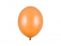 10 ballons en latex – Orange mandarine – Finition métallisée – 27 cm