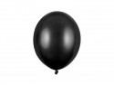 100 ballons en latex – Noir – Finition métallisée – 27 cm