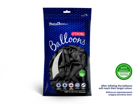 50 Ballons 27cm - Noir...