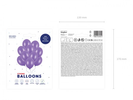 10 Ballons 27cm - Pourpre...