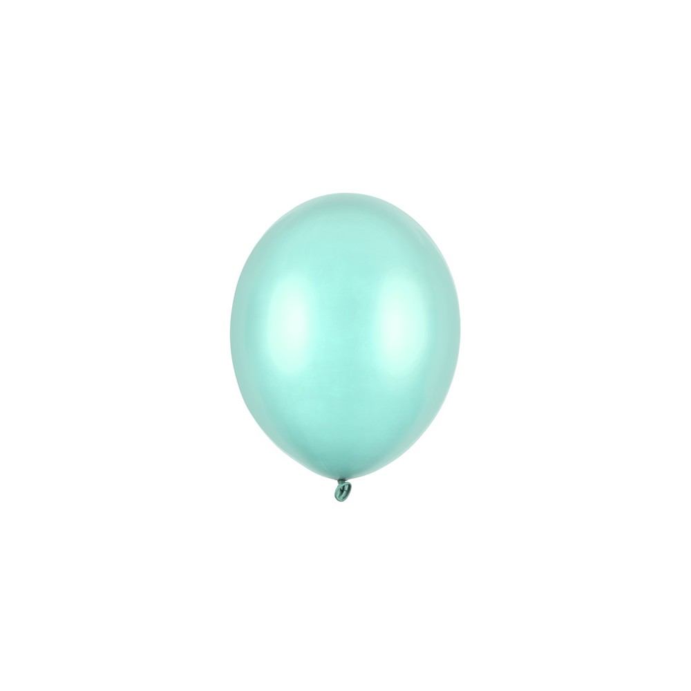 100 Ballons Strong 27cm - Vert menthe métallisé