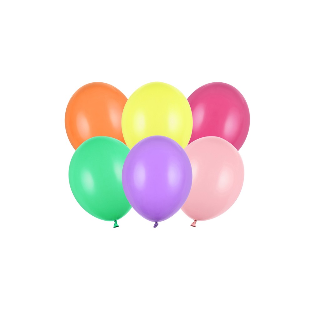 100 ballons en latex – Couleurs assorties – 27 cm