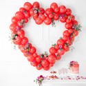 100 Ballons Strong 27cm - Pastel rouge coquelicot