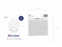 Ballon blanc satin -  28 cm 