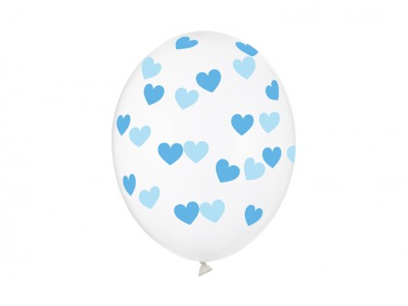 6 Ballons 30 cm - Coeurs -...