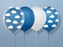 50 Ballons 30 cm - Nuages - Cristal Clair