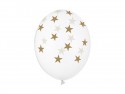 6 Ballons 30 cm - Etoiles - Cristal clair
