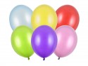 10 ballons en latex – Couleurs assorties – Finition métallisée – 30 cm