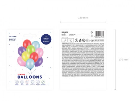 10 Ballons 30 cm - Méllange...