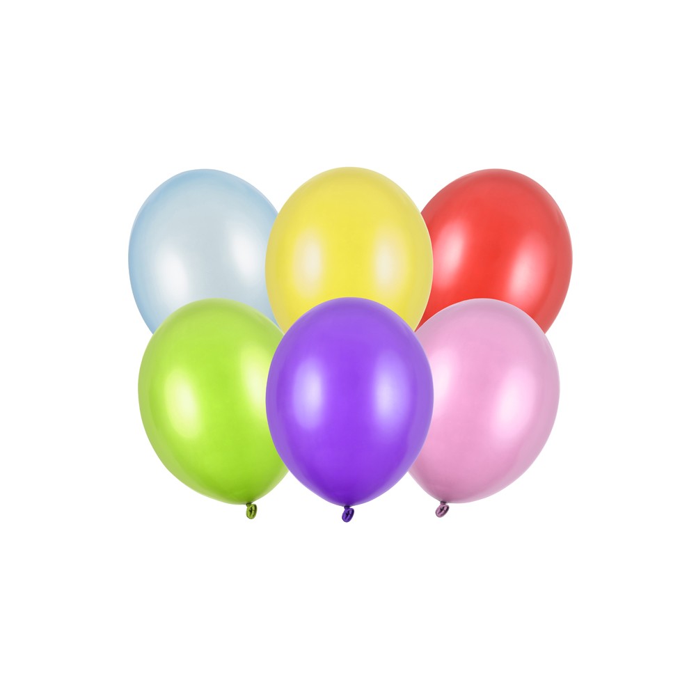 50 Ballons 30 cm - Méllange métallique