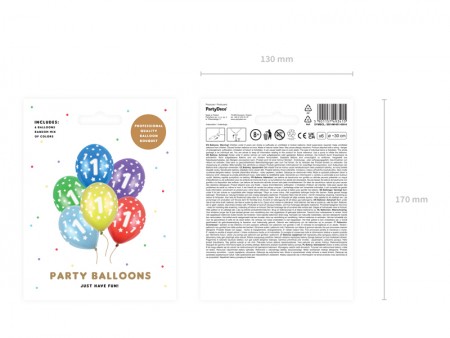 6 Ballons 30 cm - 1er...