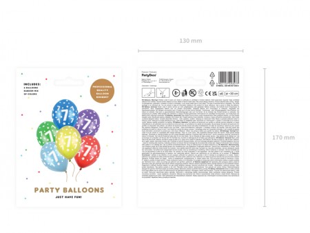 6 Ballons 30 cm - 7ème...