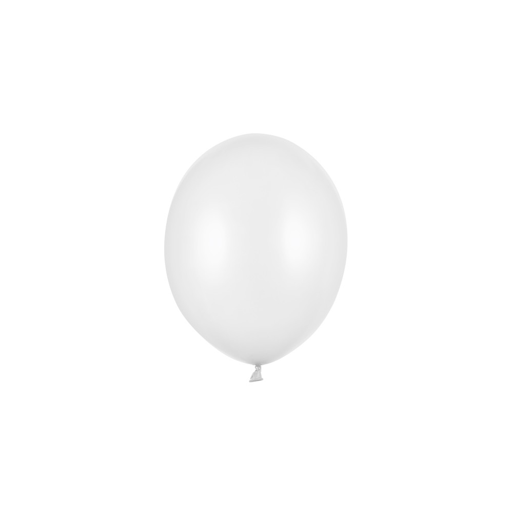100 Ballons Strong 30 cm - blanc métallisé