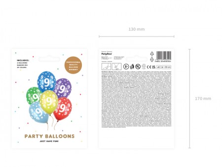 6 Ballons 30 cm - 9ème...