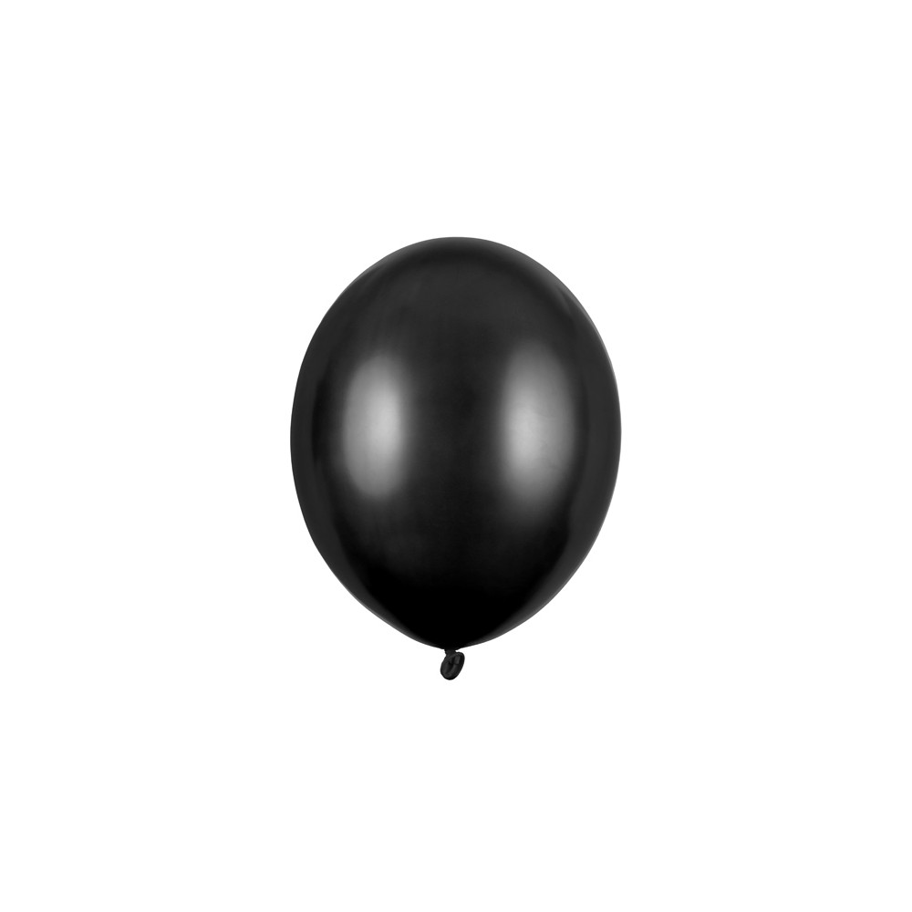 50 Ballons 30 cm - Noir Métallique