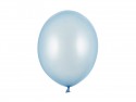 10 Ballons 30 cm - bleu bébé métallique