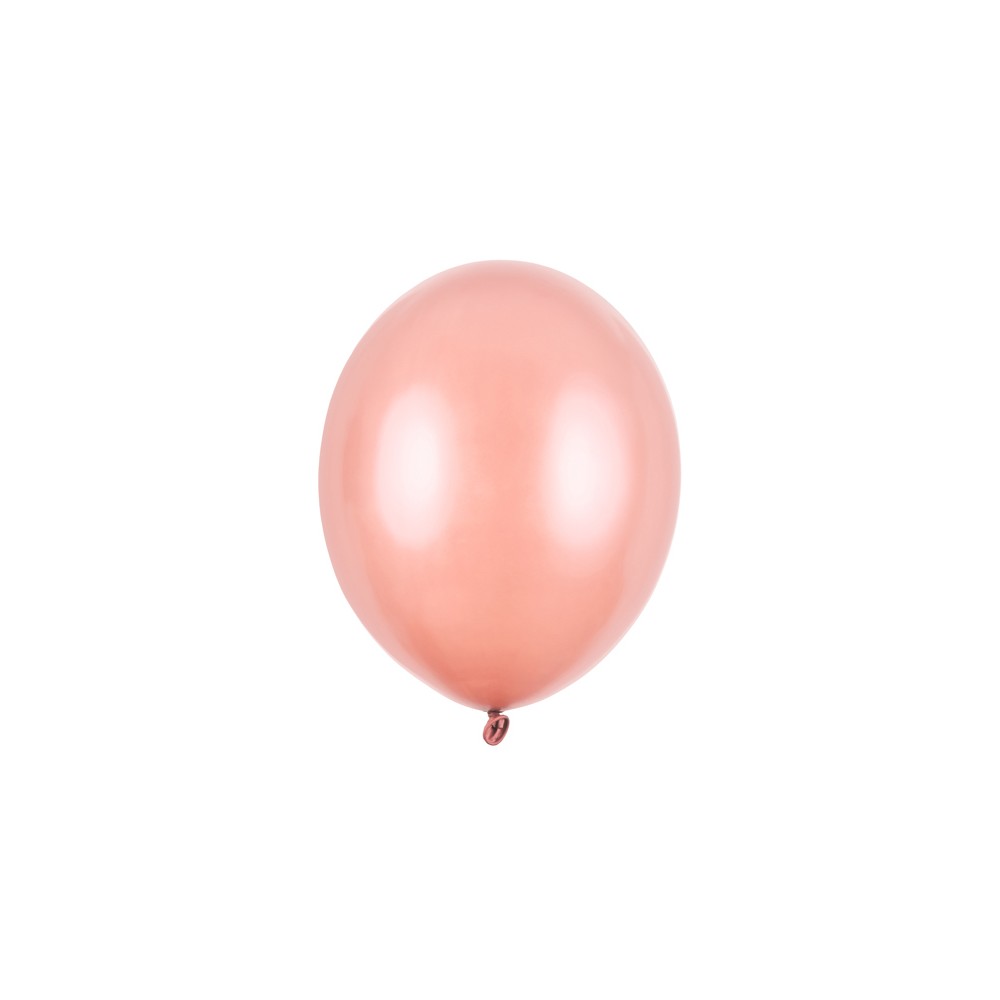 100 Ballons Strong 30 cm - Or Rose Métallique