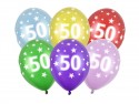 50 Ballons 30 cm - 50e anniversaire - Méllange métallique
