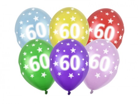 6 Ballons 30 cm - 60ème...