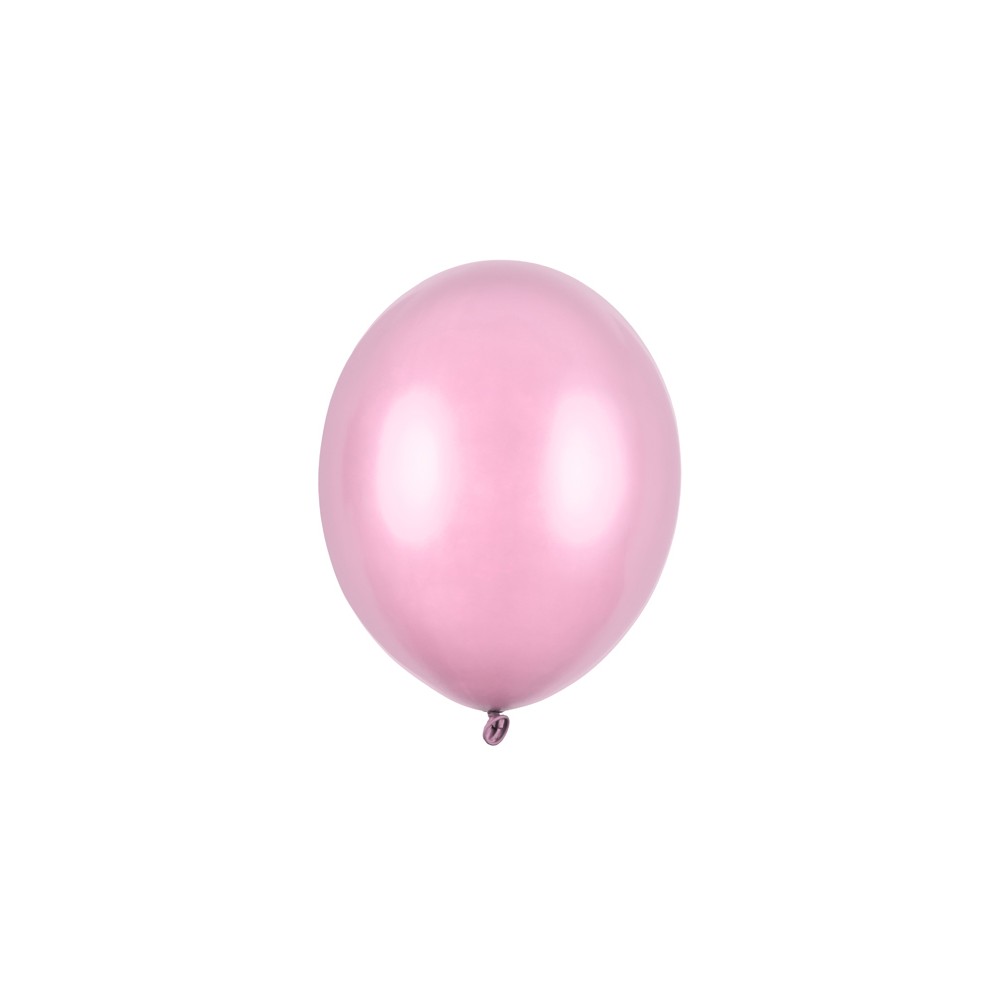 100 ballons en latex – Rose bonbon – Finition métallisée – 30 cm