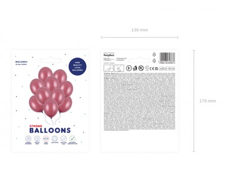 10 Ballons 30 cm - Marron...