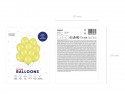 10 Ballons 30 cm - Zeste de citron métallique