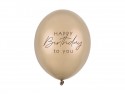 50 Ballons 30 cm - Happy Birthday - Metallic Cold Gold