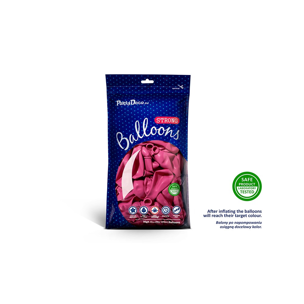 100 ballons en latex – Rose vif – 30 cm