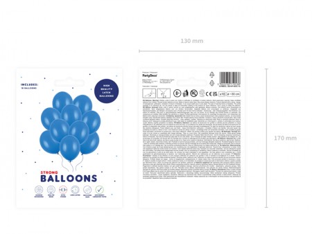 10 ballons en latex – Bleu...